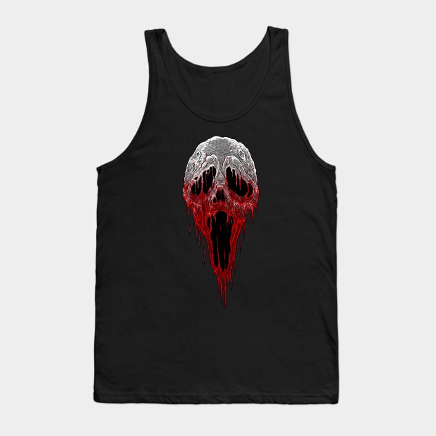 Scary Mask Tank Top by chrisraimoart